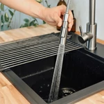 LUNART Edényszárító roll mat 360x250mm, Steel/Black