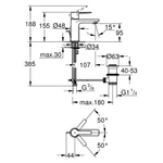 GROHE Lineare egykaros mosdócsaptelep XS-es méret, Brushed Hard Graphite