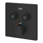 GROHE Grohtherm SmartControl termosztátos falsík alatti szögletes zuhanycsaptelep, Phantom Black