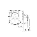 GROHE Plus egykaros zuhanycsaptelep 2-utas váltóval, Chrome