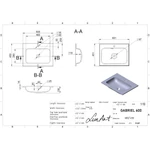 LUNART Gabriel 600 mosdó, fényes fehér