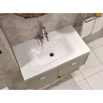 LUNART Timo 800 mosdó, fekete kvarc
