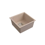 LUNART Bende egymedencés gránit mosogató, Beige
