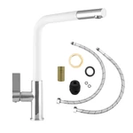 LUNART Mimi konyhai csaptelep, White Chrome