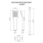 LUNART Love zuhanyszett, Matt Black MEGSZŰNT!