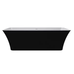 LUNART Adrienne kád, fényes RAL 9005 - Black
