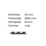 AGT LAMBRI Falpanel LB-3783 Matt Teak 248