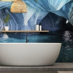 HDM SPC/vinyl vízálló fali panel, Blue Marble Cave (2605 x 1840 mm)