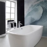 HDM SPC/vinyl vízálló fali panel, Tube Wave (2605 x 920 mm)