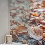 HDM SPC/vinyl vízálló fali panel, Shells on the Beach (2605 x 920 mm)