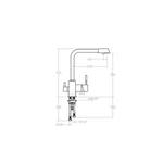 RamonSoler Pure Water L konyhai csaptelep, Chrome