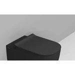 LUNART by DOLOMITE Bruno lassan záródó WC ülőke, Matt Black