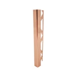 Szögletes, polírozott alumínium élprofil 2700x10mm, rose gold