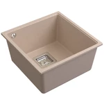 Oldalnézet Beige Lunart Daddy mosogató