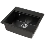 Oldalnézet Golden Black Cuki Lux mosogató