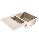 Oldalnézet Beige Lunart Gery mosogató