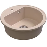 Oldalnézet Beige Lunart Suzie mosogató