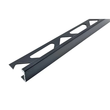 Eloxált alumínium L profil 2700x10mm, matt fekete