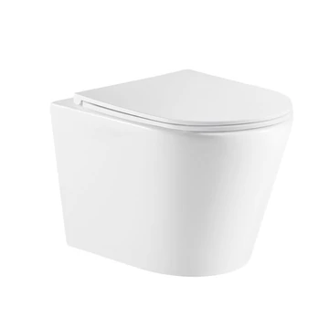 LUNART Argon fali WC tornádó öblítéssel, ülőkével, Glossy White