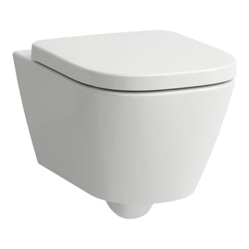 LAUFEN MEDA perem nélküli fali WC ülőkével, Matt Black