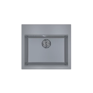 Light Grey LUNART Cuki Lux egymedencés gránit mosogató