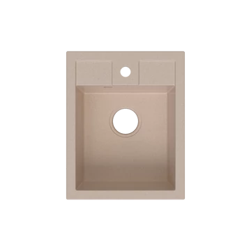 Beige LUNART Tommy egymedencés gránit mosogató