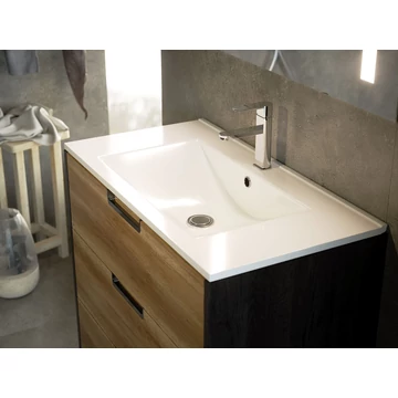 LUNART by AQUORE Bibi 60 mosdó, Glossy White