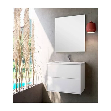 LUNART Mio 80 2 fiókos alsószekrény, White
