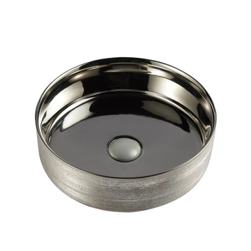 LUNART by AQUORE Milla 350 mosdó, Brushed Silver / Silver
