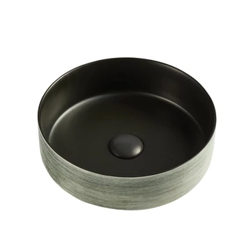 LUNART by AQUORE Milla 350 mosdó, Brushed Black / Black