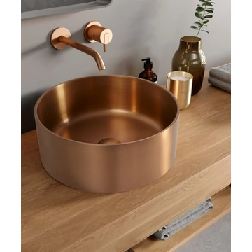 Lavabos Metal 3 Rosa fém mosdó