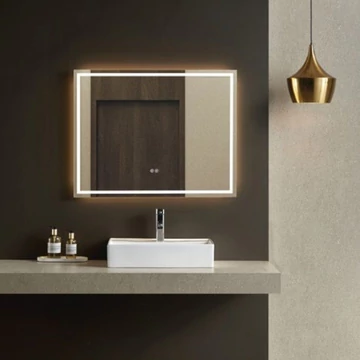 LUNART Maxim 1000 led tükör 4000K/5700K 30W, dupla szenzor, páramentesítő funkció, USB kimenet