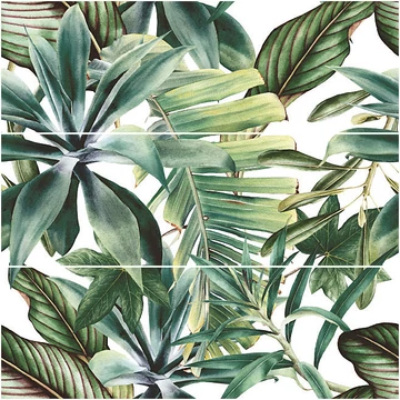 SAVOIA Botanical Dekor Green Savage A+B+C csempe 25x75cm 1,12 m2/doboz