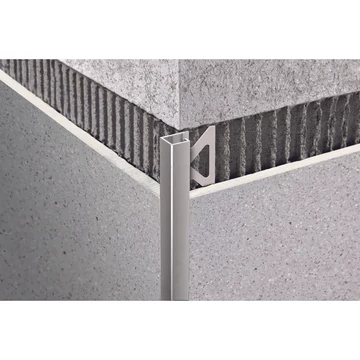 Szögletes, polírozott alumínium élprofil 2700x10mm, króm