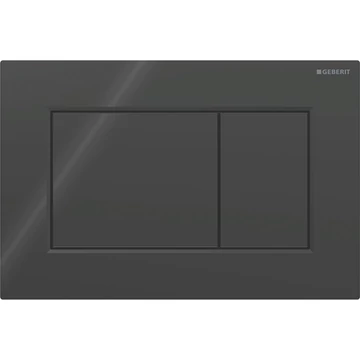 GEBERIT Sigma01 SQUARE működtetőlap 2 mennyiséges öblítéshez, fekete