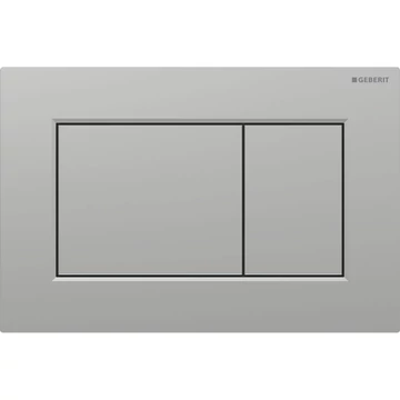 GEBERIT Sigma01 SQUARE működtetőlap 2 mennyiséges öblítéshez, matt króm