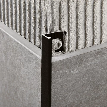 Progress Proterminal Stone Line alumínium L profil 2700x10mm, Black