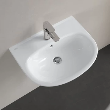 VILLEROY O.Novo íves mosdó 550x440, Glossy White Alpin