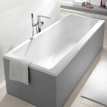 VILLEROY Targa Plus beépíthető egyenes kád, 1800x800, White Alpin