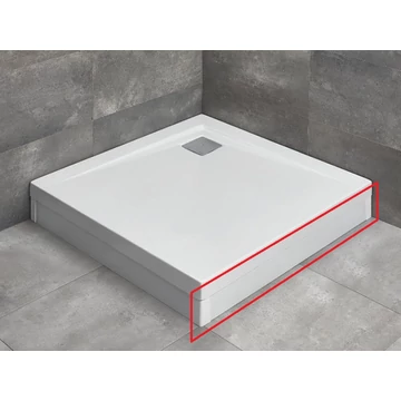 RADAWAY Argos C 80 zuhanytálca előlap, fehér