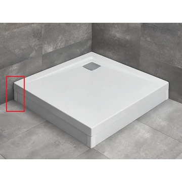 RADAWAY Argos zuhanytálca balos végzáró elem, fehér
