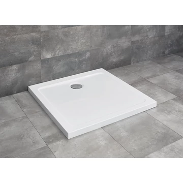 RADAWAY Doros C szögletes akril zuhanytálca szifonnal 80x80, fehér