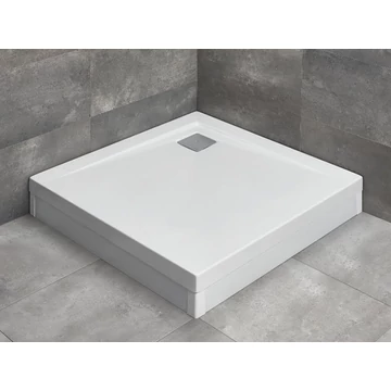 RADAWAY Argos C szögletes akril zuhanytálca szifonnal, állítható lábakkal 90x90, fehér