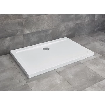 RADAWAY Doros D szögletes akril zuhanytálca szifonnal 110x80, fehér