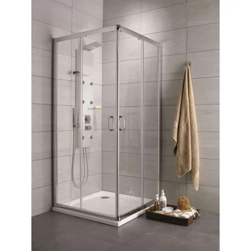 RADAWAY Premium Plus C 1900 zuhanykabin szögletes átlátszó üveggel 80x80