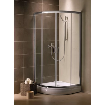 RADAWAY Premium Plus A 1900 zuhanykabin íves átlátszó üveggel 90x90