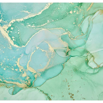 HB SPC/vinyl vízálló fali panel, Painted Marble Green (2605 x 2802 mm)