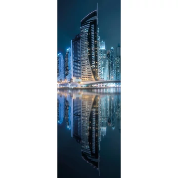 HB SPC/vinyl vízálló fali panel, Dubai Marina by Night (2605 x 934 mm)