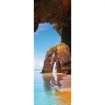 HB SPC/vinyl vízálló fali panel, Beach Cave (2605 x 934 mm)
