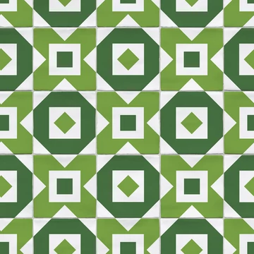 HB SPC/vinyl vízálló fali panel, Retro Tile Green